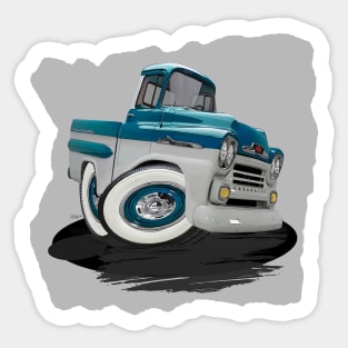 1958 Chevy Apache Pickup - Cartoon Style Sticker